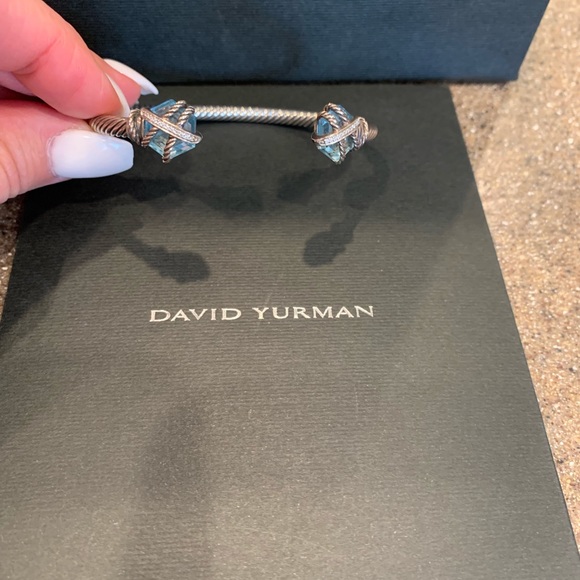 David Yurman Cable Wrap Bracelet with diamonds - Picture 3 of 5
